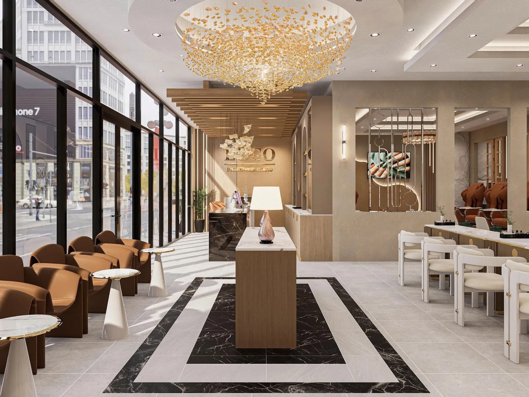 Rendering of the light-filled entrance lounge coming to Schaumburg